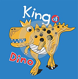 king Dino print vector art
