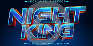 King editable text effect, editable game and royal text style