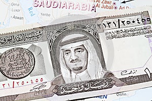 King Fahd On 1 Riyal Banknote photo