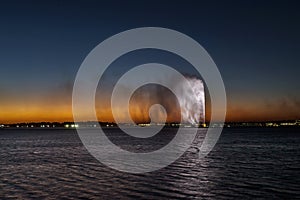 King Fahd`s Fountain, also known as the Jeddah Fountain in Jeddah, Saudi Arabia