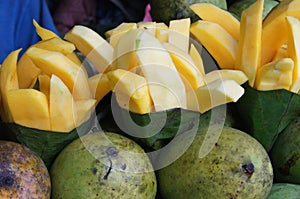 Mango is one of the delicious seasonal fruits photo