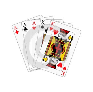 King fullhouse card Suit diamond design illustration vector eps format , suitable for your design needs, logo, illustration, photo