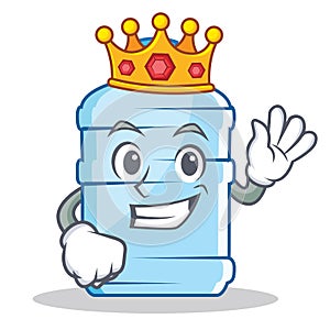 King gallon character cartoon style