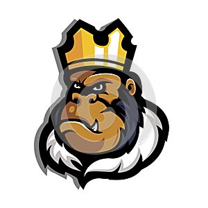King Gorilla mascot logo
