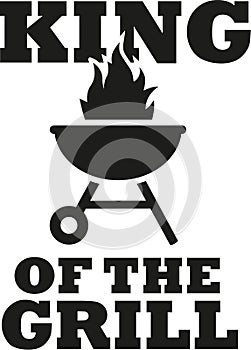 King of the grill with grill icon