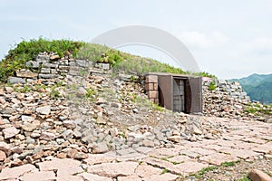 King Gwanggaeto Tomb (King Haotai Tomb) in Ji'an, Jilin, China. It is part of UNESCO World Heritage Site - Capital