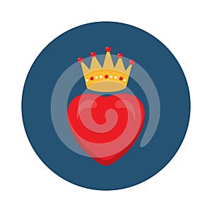 King Heart vector icon Which Can Easily Modify Or Edit
