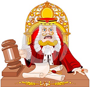 King of Hearts Judge with gavel
