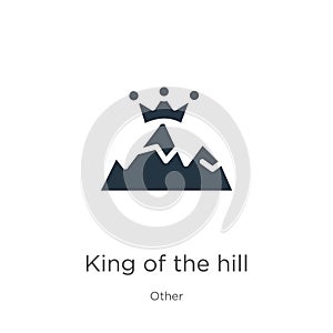 King of the hill icon vector. Trendy flat king of the hill icon from other collection isolated on white background. Vector