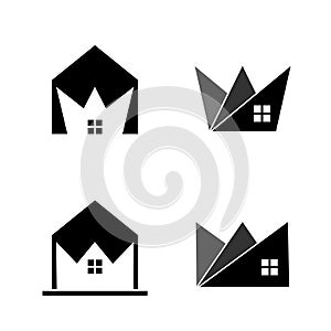 King home set Logo desain set