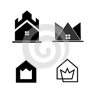 King home set Logo desain set