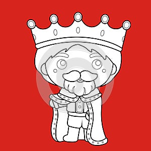 The King in Humpty Dumpty Egg Theme Digital Stamp