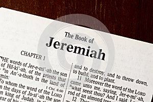The Book of Jeremiah Title Page Close-up photo