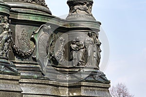 King Johann statue, John of Saxony Monument in Dresden, Germany