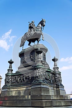 King Johann statue, John of Saxony Monument in Dresden, Germany