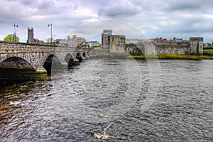 King John castle in Limerick - Ireland.