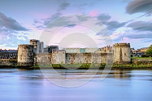 King John's Castle in Limerick, Ireland.