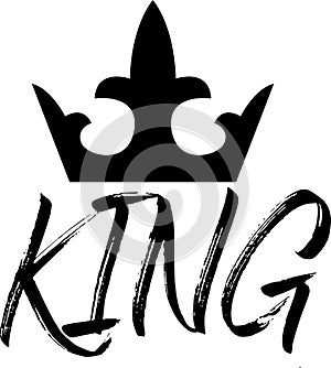 KING jpg image with svg vector cut file for cricut and silhouette photo