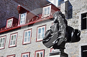 King Louis XIV Statue, Place Royale, Quebec City photo