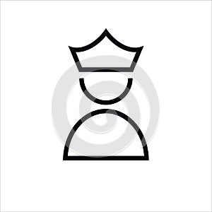 King man with crown icon