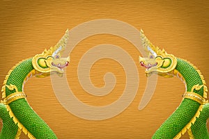 King of Nagas on brown background