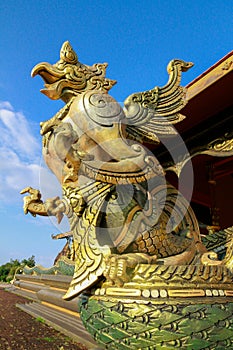 king of Nagas at Sirindhorn Wararam Temple (Phu Prao Temple)