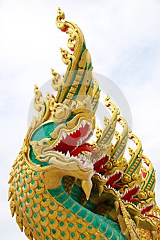 King of Nagas on white background