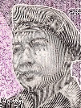 King Norodom Sihanouk, a portrait photo