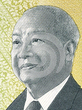 King Norodom Sihanouk, a portrait photo