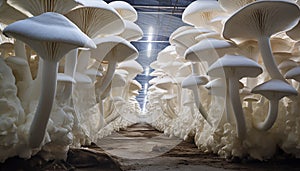 the King Oyster mushroom farm