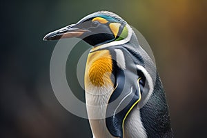 King penguin, Aptenodytes patagonicus. generative ai