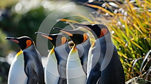 King penguins in the wild