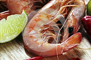 King Prawns with Lime and Chili