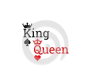 King and queen card symbols