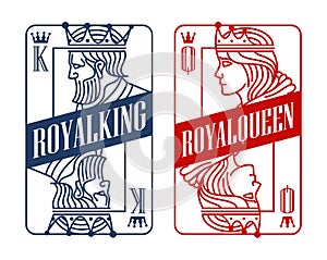 King and queen Playing Card