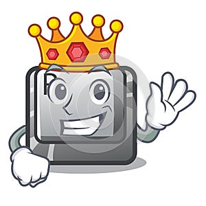 King R button in the cartoon game