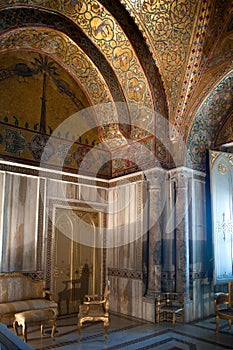 King Roger II Reception Room, 12th C Norman Palace, Palermo photo