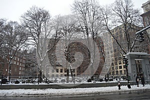 King`s Chapel Burying Ground in Boston, USA on December 11, 2016.