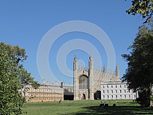 King`s College Chapel, Cambridge, UK, seen from the Backs