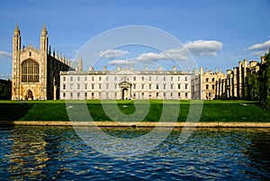 King's college from the river Cam, Cambridge, England