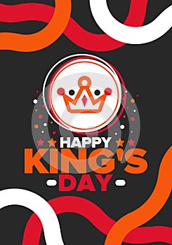 King’s Day in Netherlands. Koningsdag in Dutch. Celebrate birthday of His Majesty King