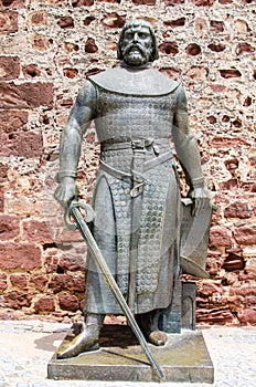 King Sancho Statue at the Castle of Silves