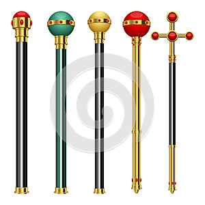 King scepter vector design illustration