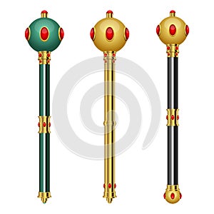 King scepter vector design illustration