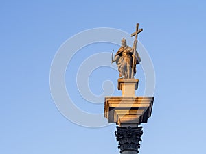 King Sigismund column in Warsaw. photo