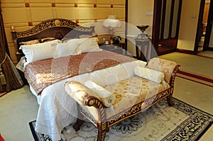 The king size bed