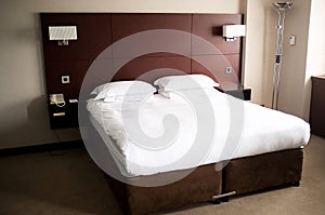 King sized bed in a suite