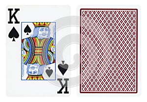 King of Spades Vintage playing card