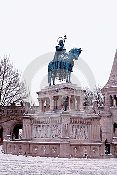 King st. Stephen statue in Budapest, Hungary