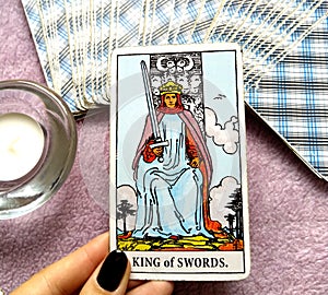 King of Swords Tarot Card Morals Ethics Manners Communication Conversation Debate Spokesperson Opinions Mental Discipline Reason